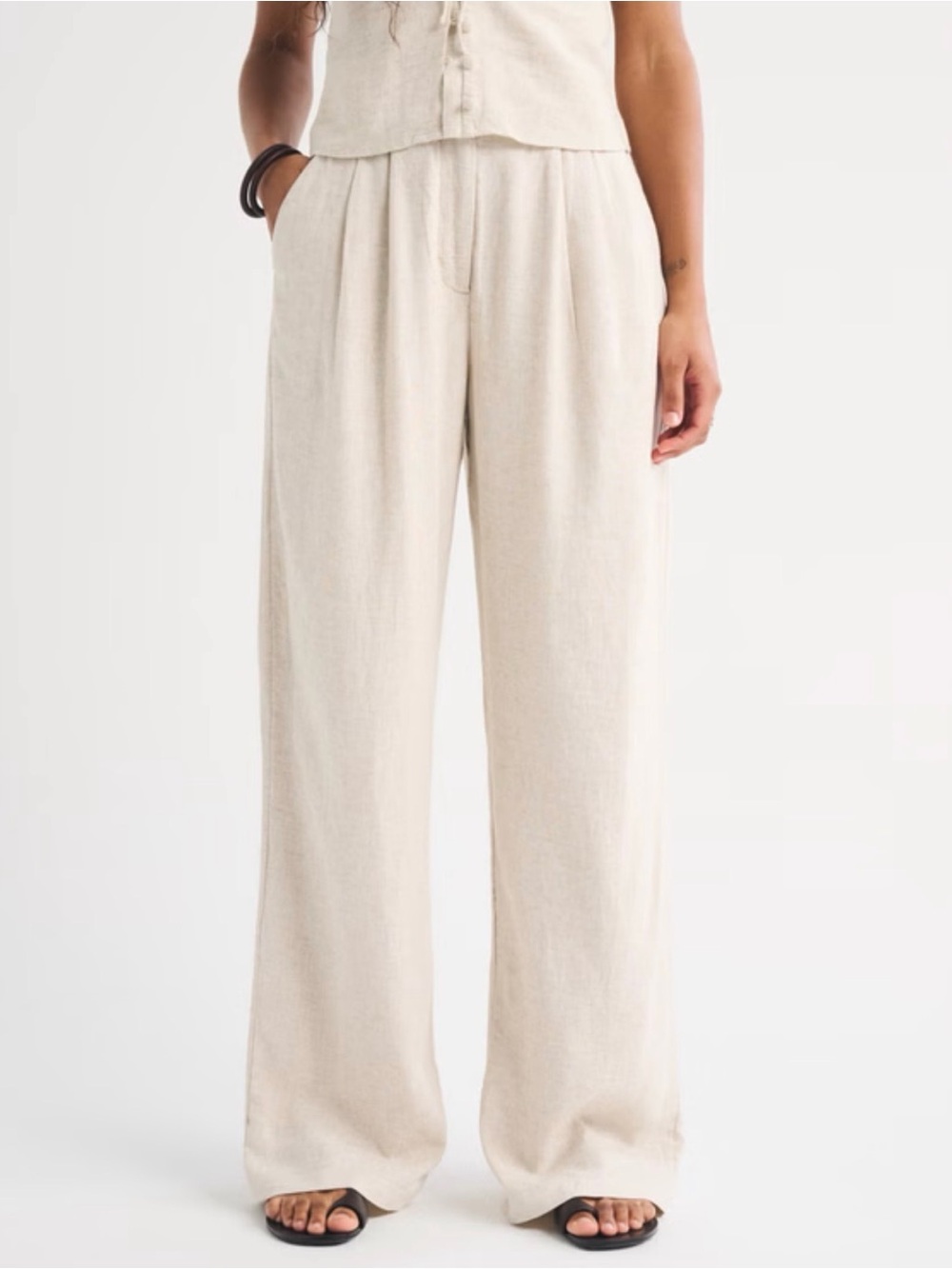 Abercrombie Sloan Linen Blend Pant